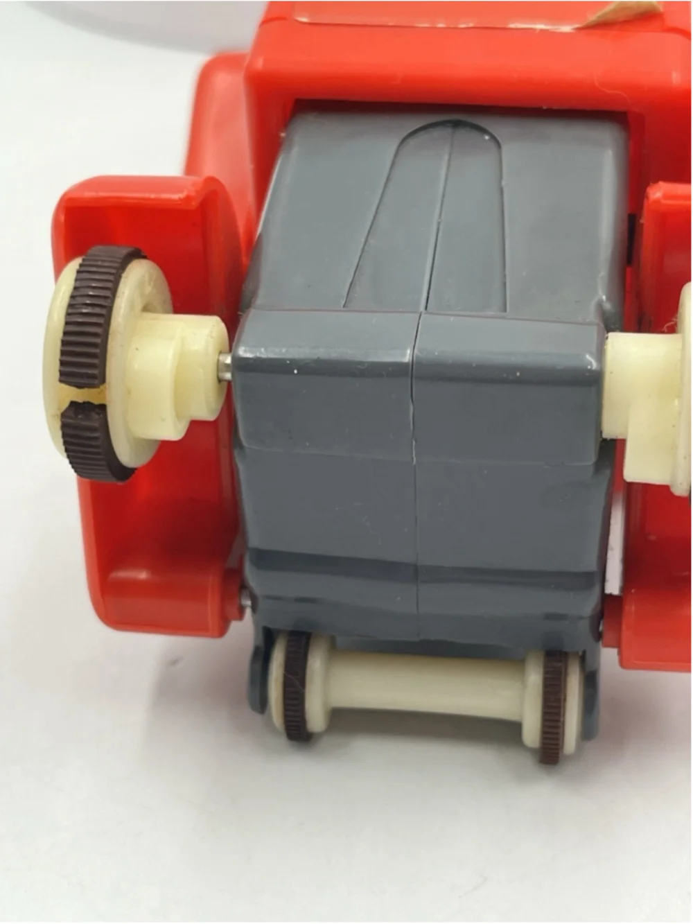 VINTAGE PUSHKINS Vintage Fire Man TOMY 1976 Push N Go Action Figure